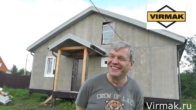 Отзыв о строительстве дома из СИП панелей с ЦСП в Московской области. смотреть онлайн