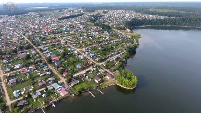 г. Добрянка, Пермский край, полет над городом UltraHD DJI Fhantom 4 04.08.2016 смотреть онлайн
