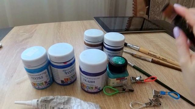 Роспись 2 новых футболок и свитшота! + Краски по ткани. смотреть онлайн