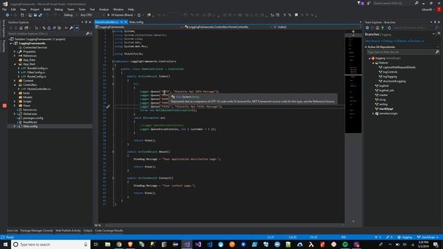 Logging to Stackify Api смотреть онлайн