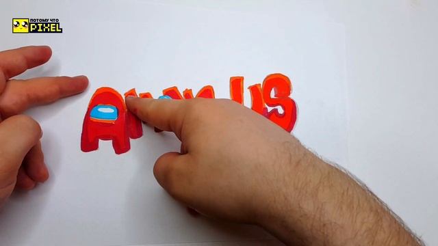 ГРАФФИТИ - AMONG US !!! КАК НАРИСОВАТЬ? !!! урок граффити graffiti logo смотреть онлайн