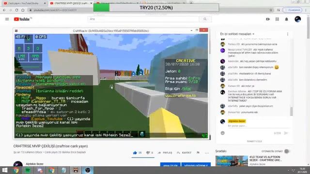 CRAFTRİSE MVİP ÇEKİLİŞİ (craftrise canlı yayın) смотреть онлайн