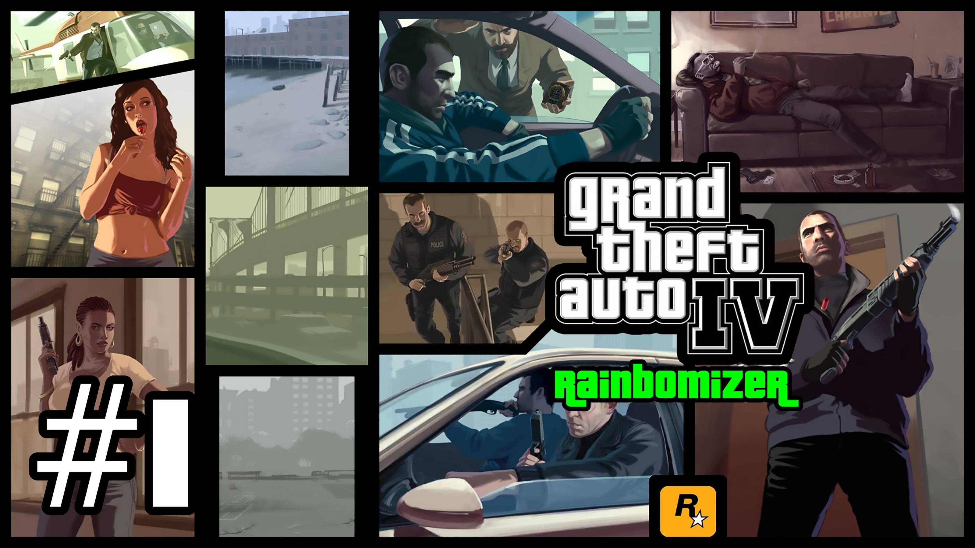 Grand Theft Auto 4: Rainbomizer/Randomizer - Безумная Вакханалия в Либерти #1 (100%) смотреть онлайн