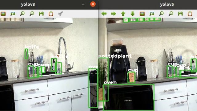 a real time simultaneous comparison between yolov5 and yolov8 (C++) смотреть онлайн