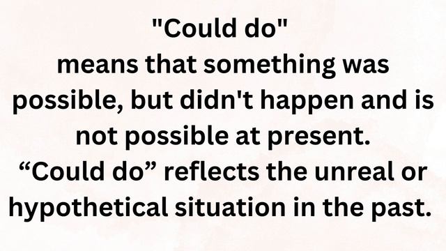 Difference Among can do, could do, & could have done смотреть онлайн