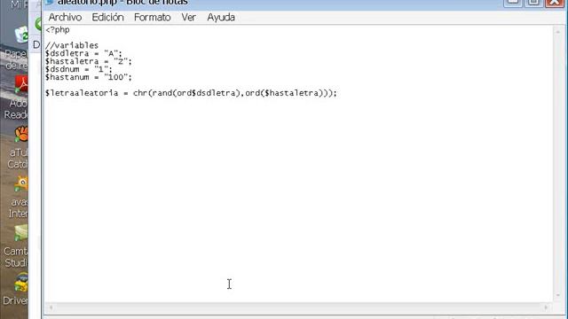 FUNCIONES ord, chr, rand DE PHP.wmv смотреть онлайн