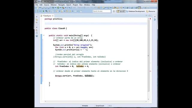 Arrays.sort(int[] a, int fromIndex, int toIndex) смотреть онлайн