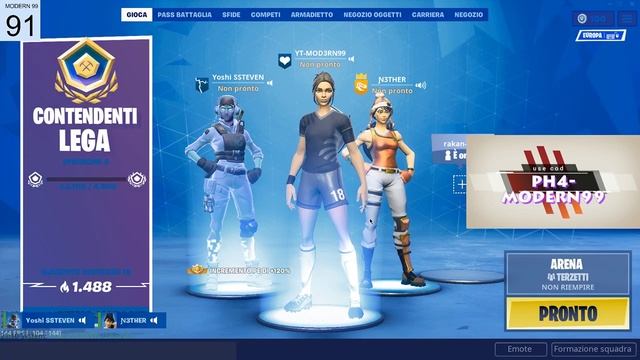 Live fortnite [ITA] MODERN99 смотреть онлайн