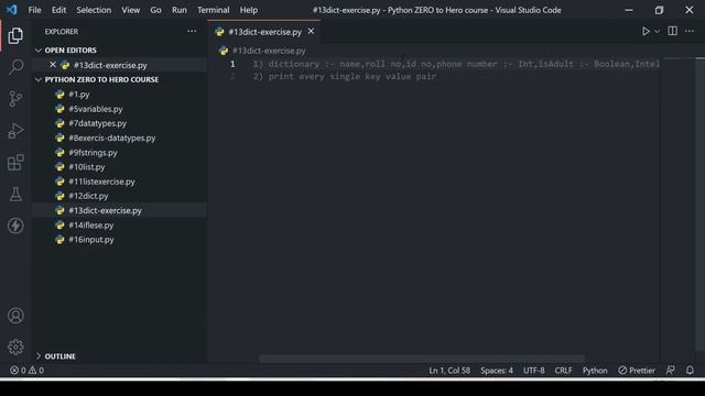 Dictionary Exercise In Hindi ? | Python ZERO To HERO Course In Hindi #13 смотреть онлайн