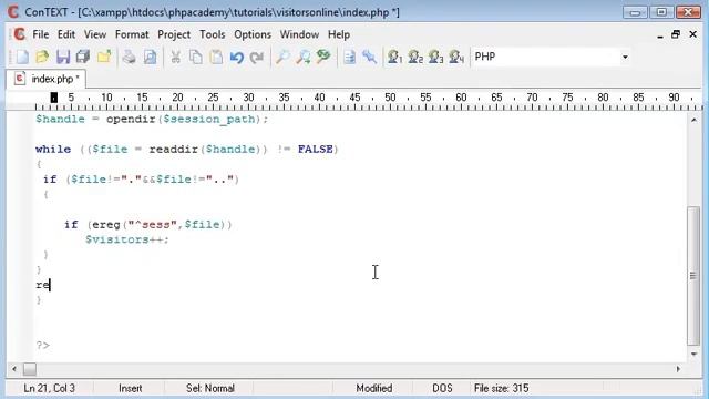 PHP Tutorials Count Visitors Currently Online Part 3 YouTube смотреть онлайн