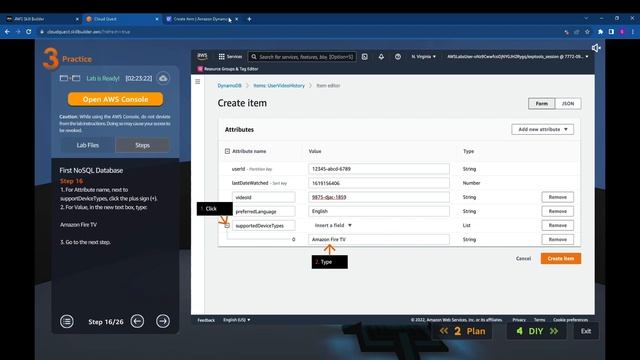 AWS First NoSQL Database (DynamoDB) смотреть онлайн