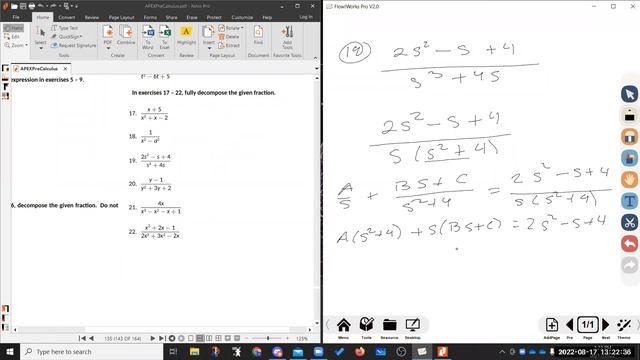 3.3 Partial Fraction Decomposition смотреть онлайн