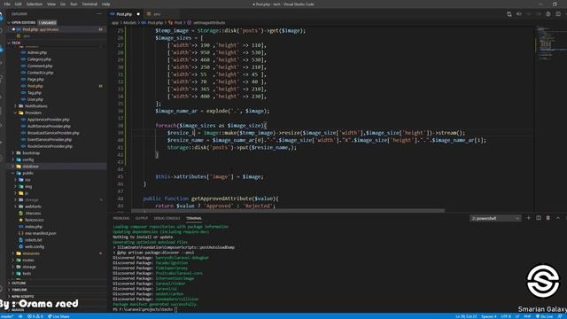 48- laravel blog project 41- post images resize - arabic [عربي] смотреть онлайн