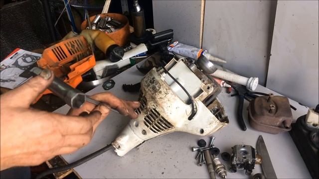 Штиль FS-38-55 Ремонт на принципе гипотетической взаимозаменяемости деталей триммера!) смотреть онлайн