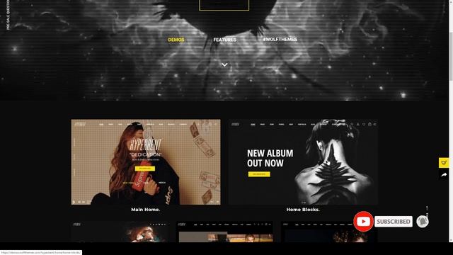 Hyperbent - A Modern Music WordPress Theme смотреть онлайн