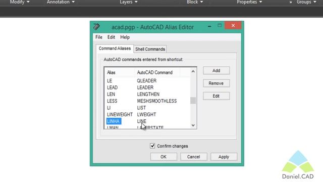 AutoCAD 2015 | Comando AliasEdit смотреть онлайн