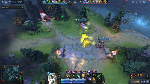 jackky (Rank 12) plays Phantom Lancer Dota 2 Full Game смотреть онлайн