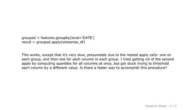 Pandas : Faster way to remove outliers by group in large pandas DataFrame смотреть онлайн