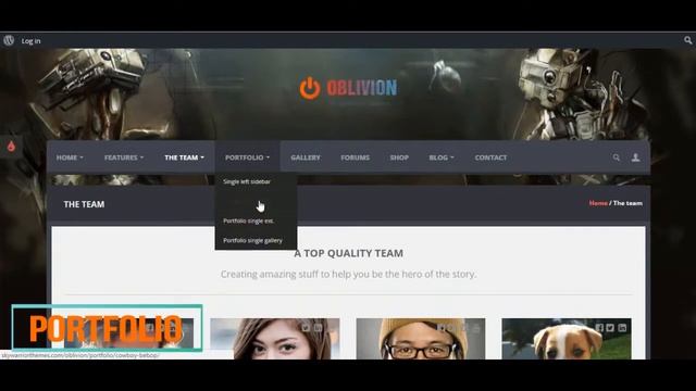 Oblivion The Ultimate Multi Purpose Gaming WordPress Theme смотреть онлайн