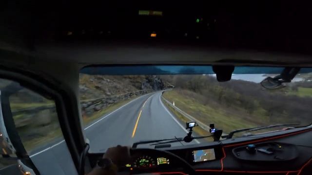 Norway 4K POV Norway Truck Driving RV 17 Kjøpstad- Storvik Volvo FH540 iSave 8x4 Tridem Part 1 смотреть онлайн