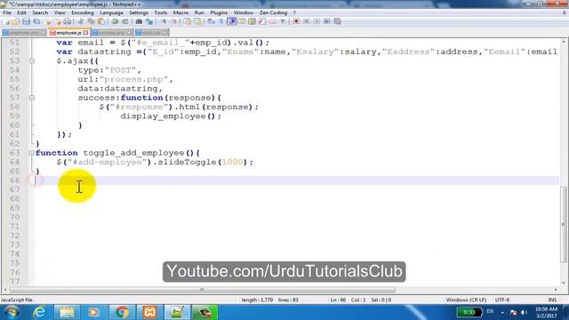 Employees Reg System Using Ajax,Jquery and Php In Urdu Part 14/22 (search data) смотреть онлайн