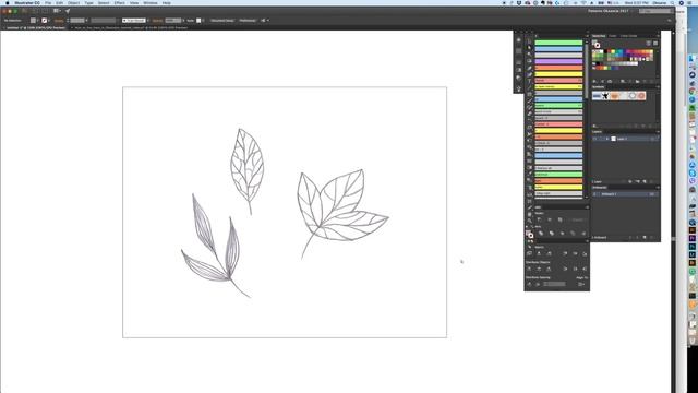 How to live trace in Illustrator. Turn a sketch into vector elements Adobe Illustrator CC tutorial. смотреть онлайн