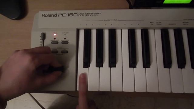 ROLAND PC 160 MIDI KEYBOARD CONTROLLER TEST 1 смотреть онлайн