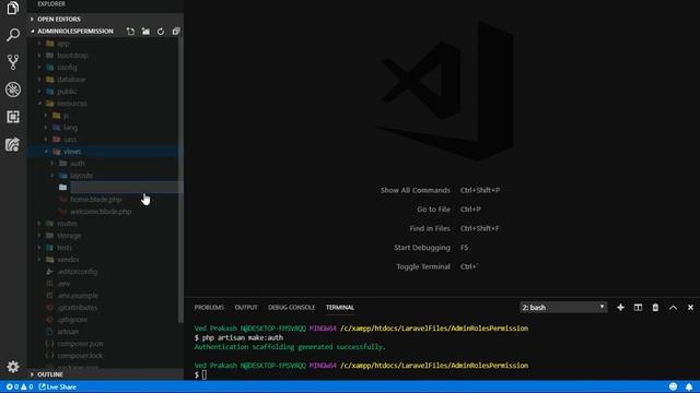 How to create user roles and permissions [ Installation ] in laravel (Admin + User) - PART - 1 смотреть онлайн