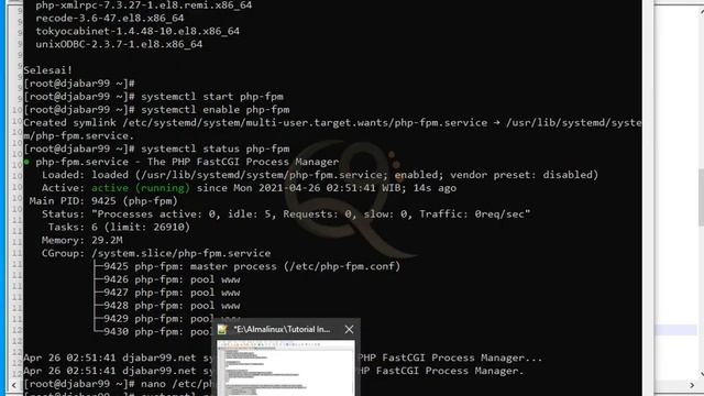 Tutorial LEMP AlmaLinux 8 смотреть онлайн