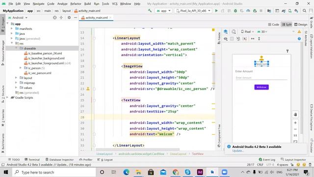 How to Use Cardview in Android Studio with Imageview and Textview смотреть онлайн