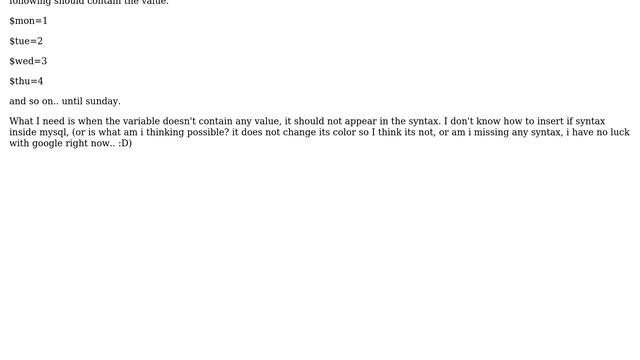 How to only display a variable in PHP inside a MySQL query when it has a content смотреть онлайн