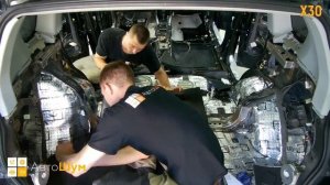 Шумоизоляция багажника с арками Mitsubishi Outlander XL в уровне Премиум. АвтоШум.