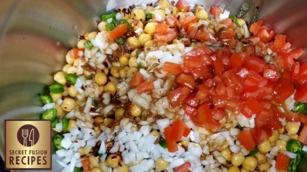 HOW TO MAKE SPECIAL CHANA CHAAT RECIPE BY SECRET FUSION RECIPES