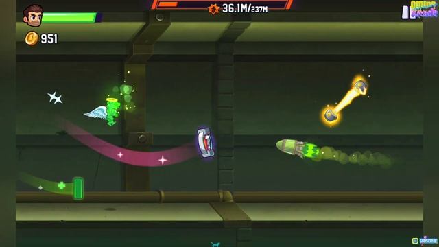Jetpack Joyride 2 - Catacomb Sewers (Sector 8 - 10 Full gameplay) ? End of story Mode ? смотреть онлайн