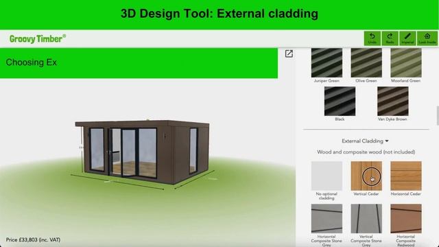 Groovy Garden Rooms - 3D Design Tool external cladding смотреть онлайн