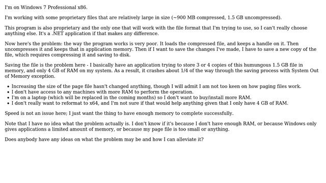 Working with large files - preventing Out of Memory errors? смотреть онлайн