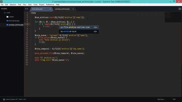 22.-Subir Múltiples Archivos con PHP смотреть онлайн