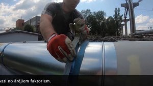 Монтаж теплоизоляции трубопроводов и утепление теплотрасс/Siltumtrases trubu siltinājuma montāža