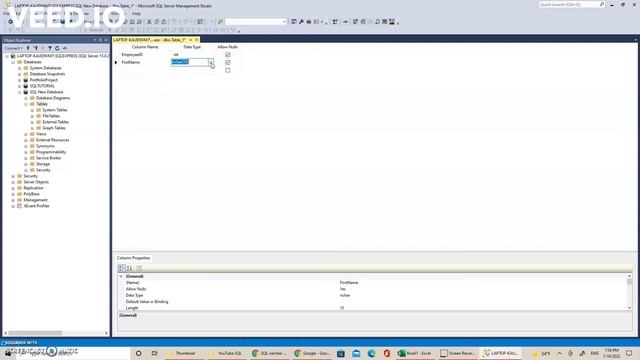 Create DATABASE and TABLE Using SQL Query and Microsoft SQL Server Management Studio (SSMS) смотреть онлайн