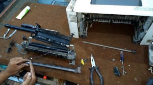 Hp Laserjet Pro M402dn paper jam problem  Fuser & Film Replacement, Remove Fuser (part 1)