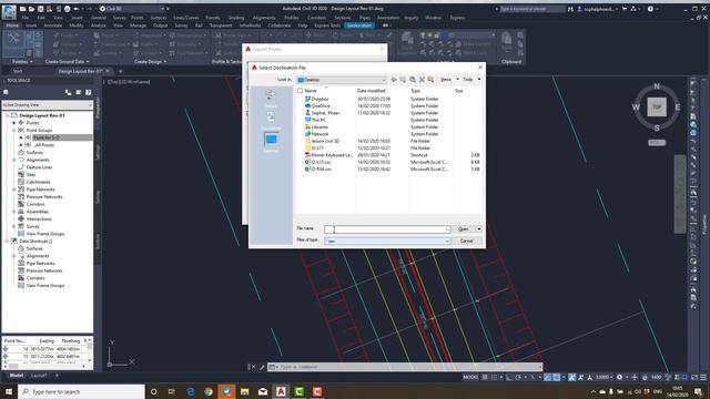 Export Point From Civil 3D To CSV (Excel) File