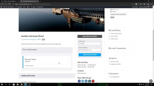 How Show/Hide Event registration Addon Form Setting Work With Sell Ticket смотреть онлайн