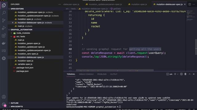 GraphQL DeleteUser Part 1 смотреть онлайн