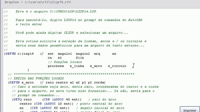 Video 3 do Curso de AutoLisp смотреть онлайн