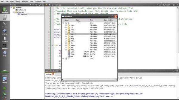 How to use user defined fonts in QT5 Widgets