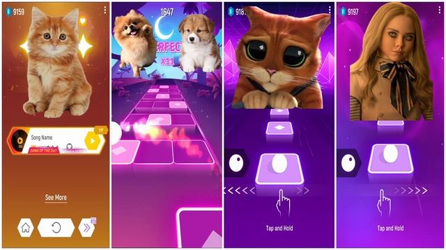 M3gan vs Cute Cats vs Cute Dog I Tiles Hop EDM Rush смотреть онлайн