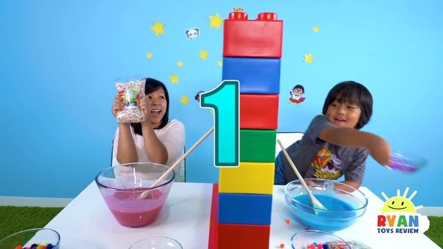 Twin Telepathy Slime Challenge Ryan vs. Mommy! смотреть онлайн