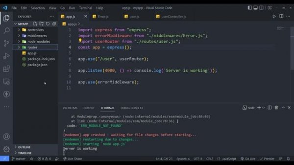 Error Handling in Express.JS, Custom Error Handler in Node.JS