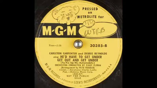 Carleton Carpenter & Debbie Reynolds - He'd Have to Get Under, Get Out and Get Under (1951) смотреть онлайн