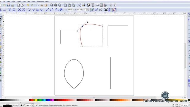 Inkscape: Create Corner Nodes and Smooth Nodes смотреть онлайн
